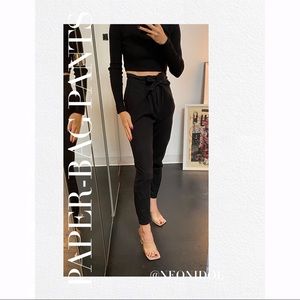 JustFab Paper-Bag Pants